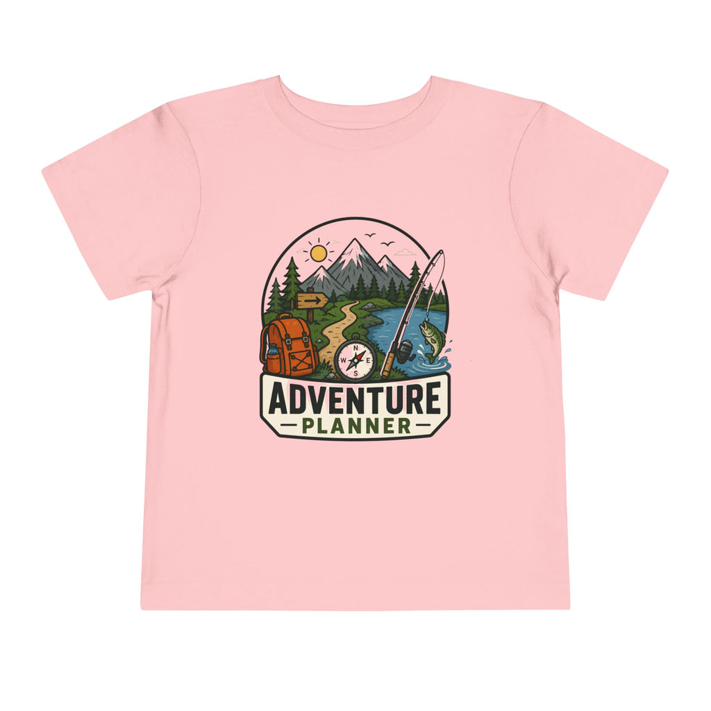 Adventure Planner Toddler Tee — Outdoor Camping & Fishing Kids Shirt
