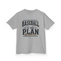 Baseball Is The Plan Kids T‑Shirt — Youth Baseball Graphic Tee + Youth Size