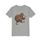 Youth Tee — Whimsical Maori-Style Kiwi Bird Kids Shirt