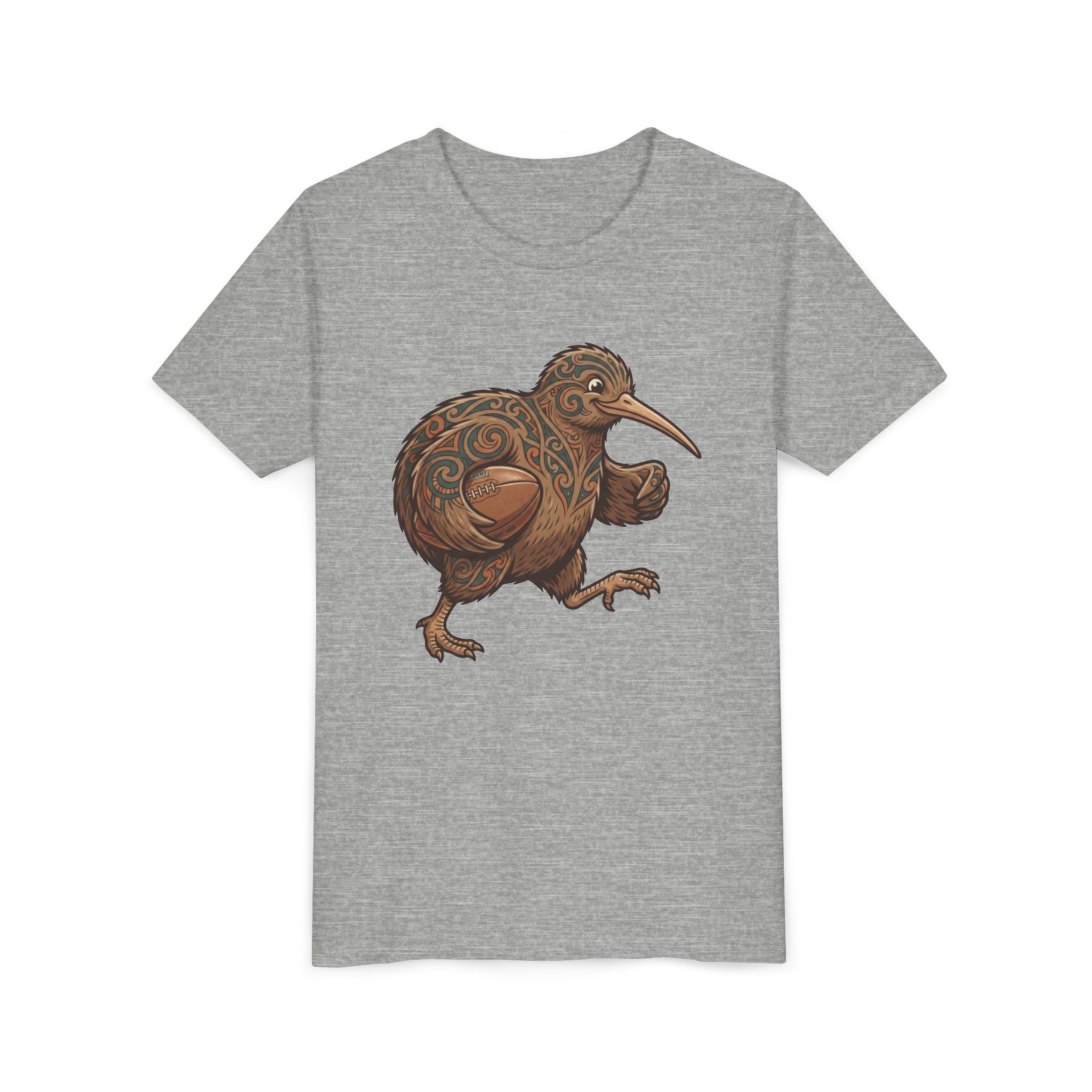 Youth Tee — Whimsical Maori-Style Kiwi Bird Kids Shirt
