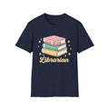 Librarian Book Stack T-Shirt + Adult Size