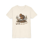 Youth Tee — Cute Kiwi Bird Splash “a little dirt never hurt” Kids Graphic Shirt