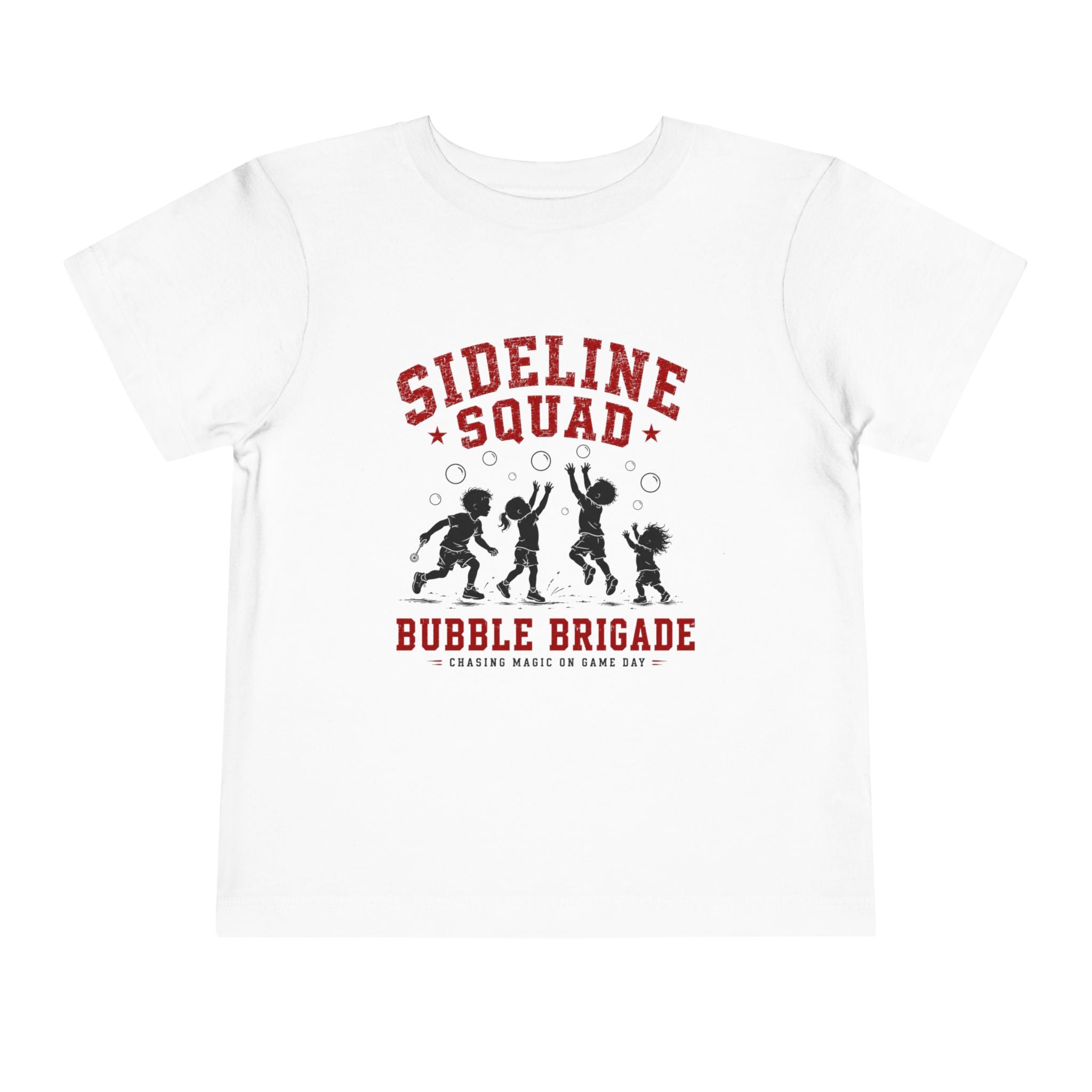 "Sideline Squad Bubble Brigade" Toddler Sports T‑Shirt
