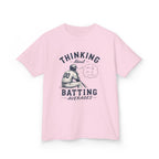 "Thinking About Batting Averages" Retro Baseball Tee