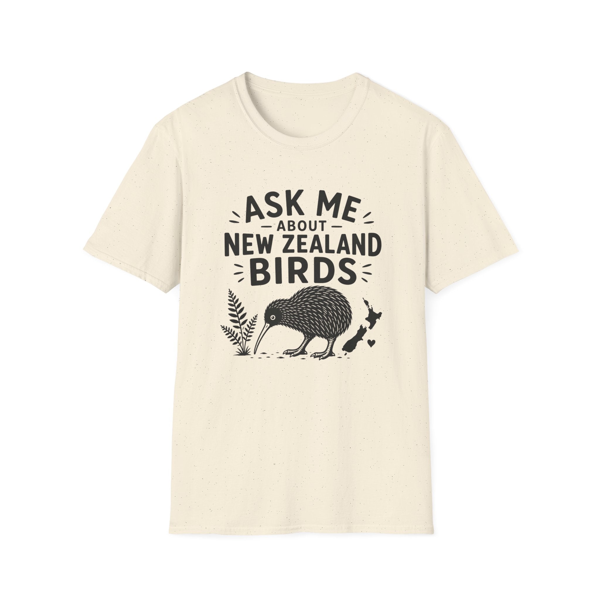 Ask Me About New Zealand Birds  — Kiwi & Native Wildlife Tee