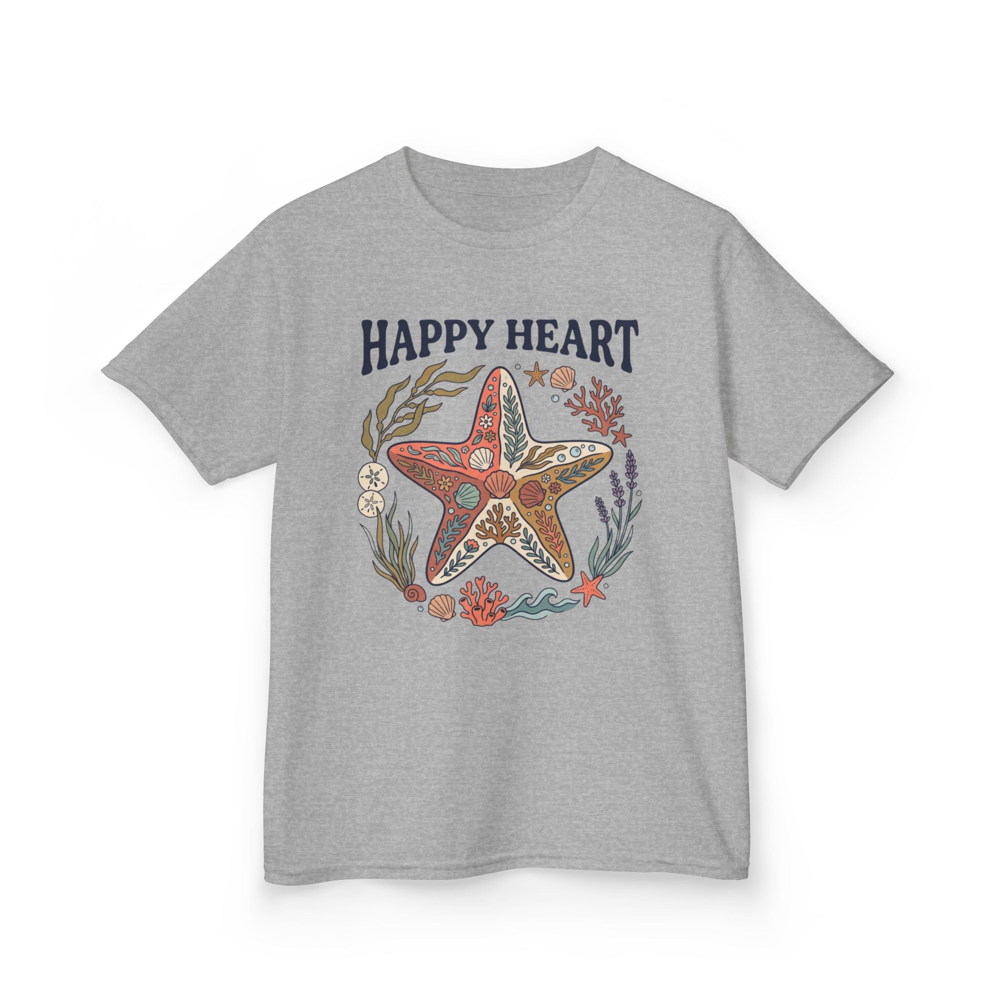 "Happy Heart" Starfish Beach Graphic T