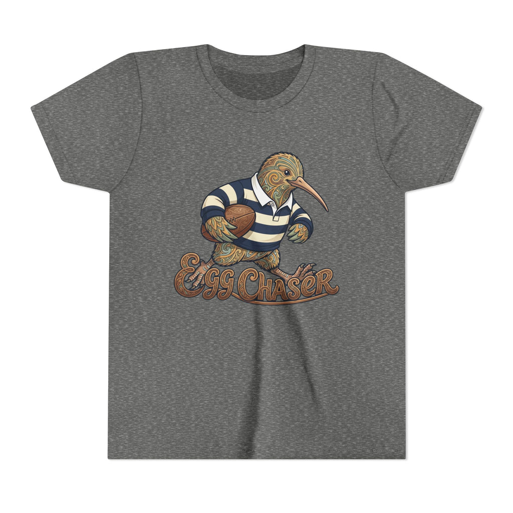 Kiwi Rugby Youth Tee — 'Egg Chaser' Vintage Sports Kids Shirt
