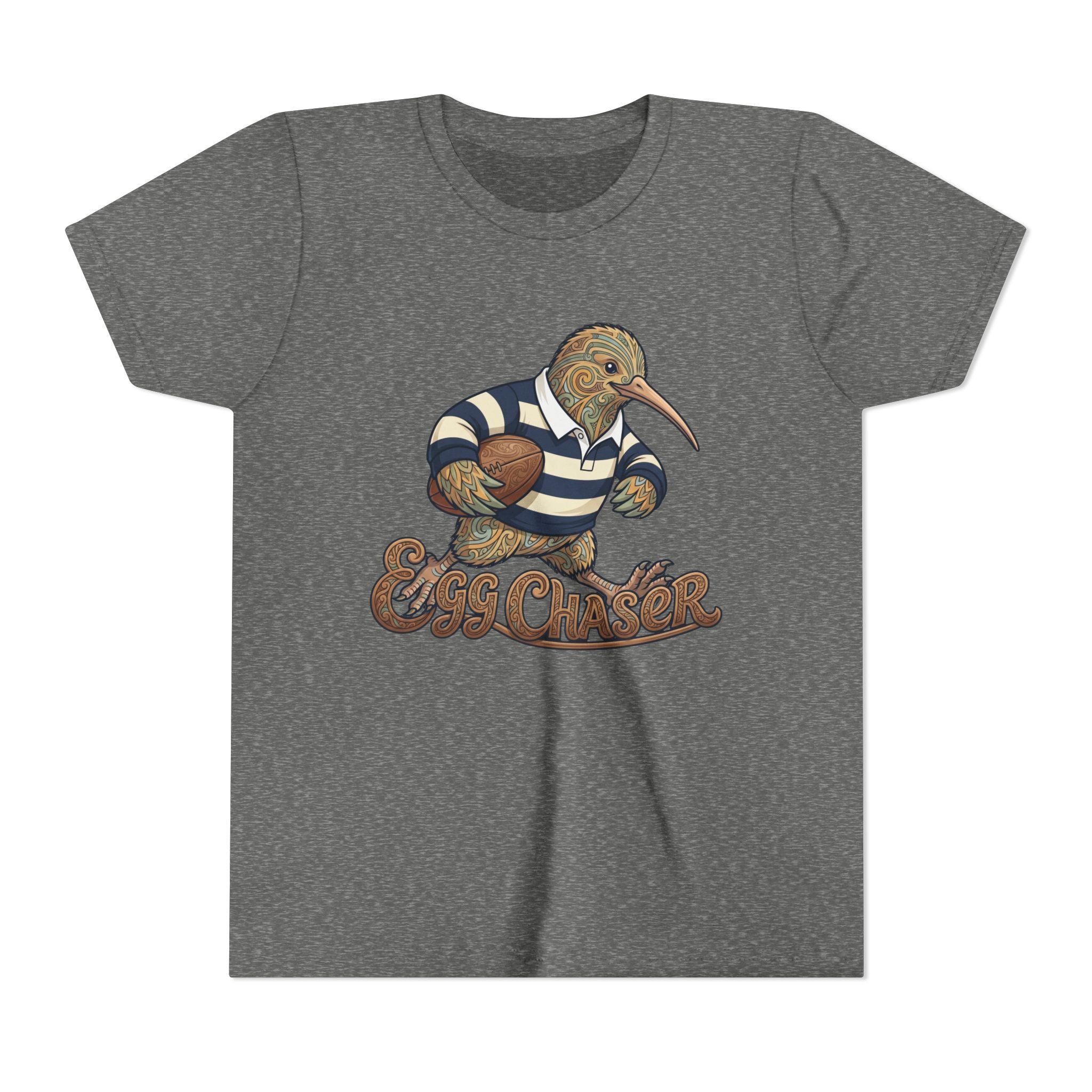 Kiwi Rugby Youth Tee — 'Egg Chaser' Vintage Sports Kids Shirt