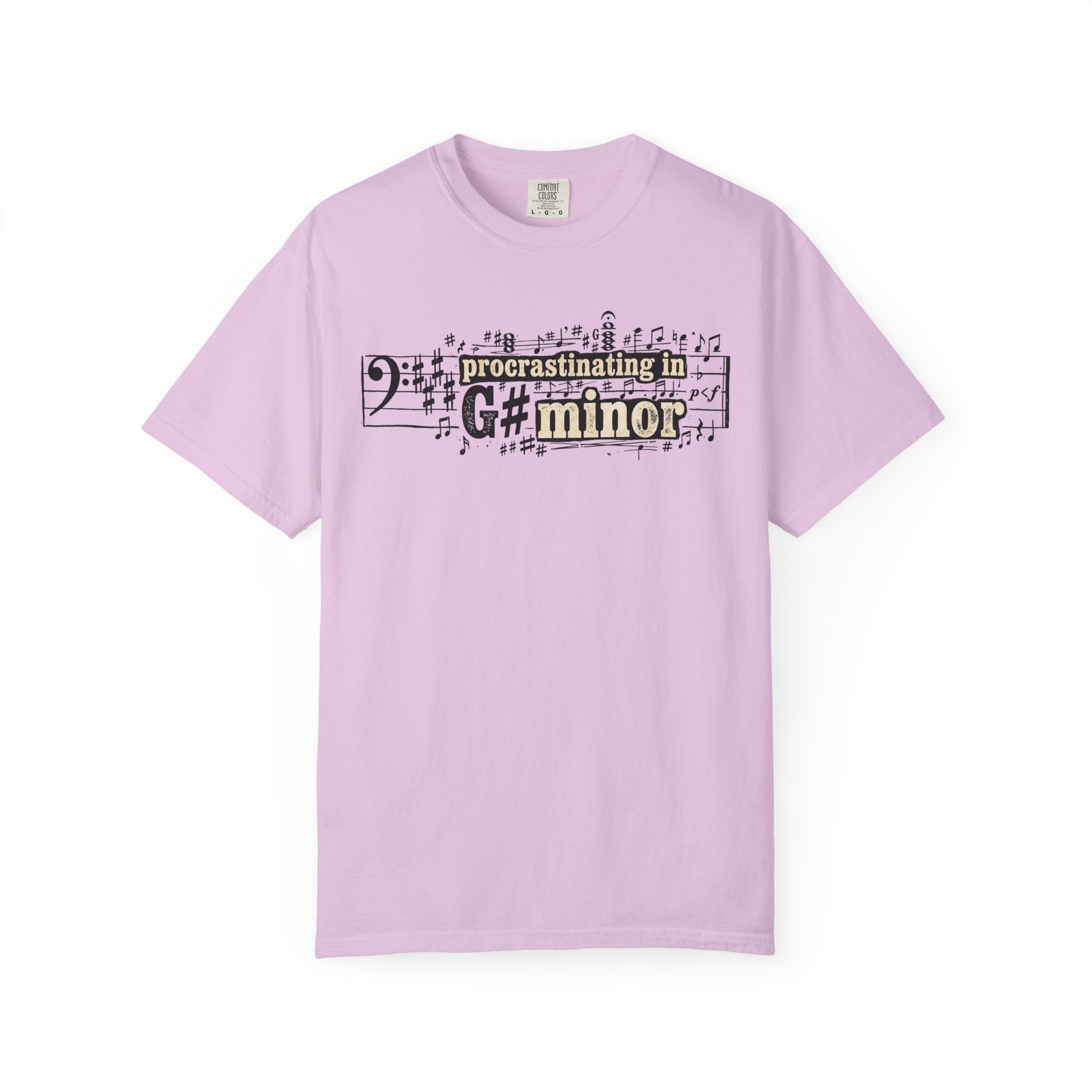 Procrastinating in G# Minor - Funny Cello & Bass Clef T-Shirt
