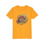 Royal Kiwi Youth T‑Shirt — Crowned Kiwi with Cape Kids Tee