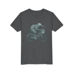 Kids Kiwi Bird Bicycle T‑Shirt – Cute Animal Cycling Graphic Tee for Children