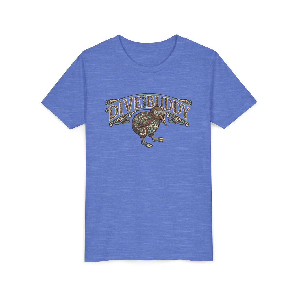 Youth Tee - "Dive Buddy" Kiwi Bird Graphic Kids T-Shirt