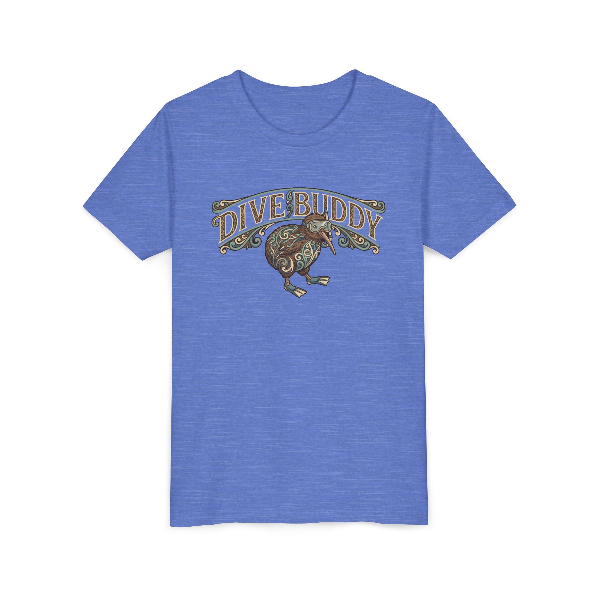 Youth Tee - "Dive Buddy" Kiwi Bird Graphic Kids T-Shirt