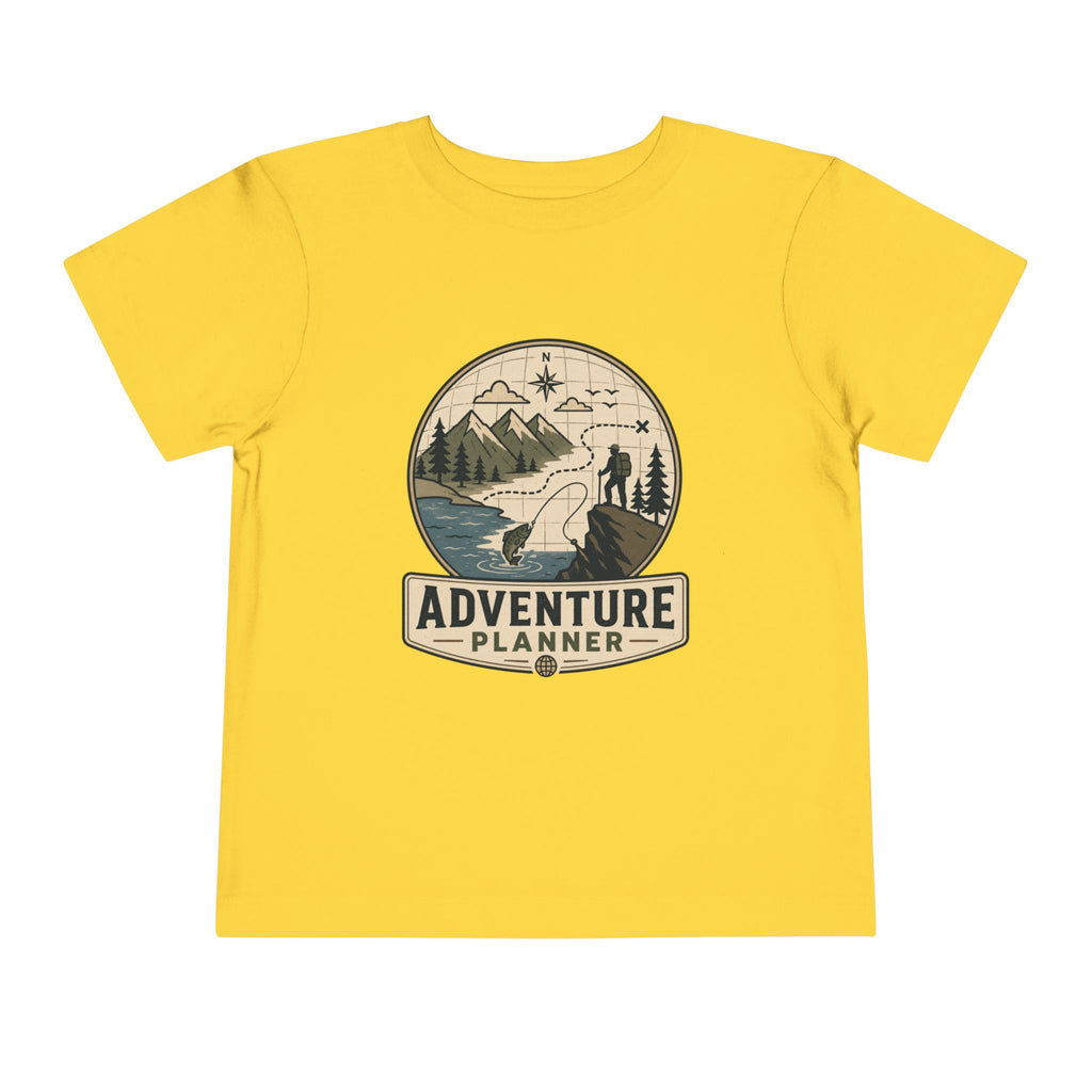 "Adventure Planner" Hiking Graphic Toddler Tee