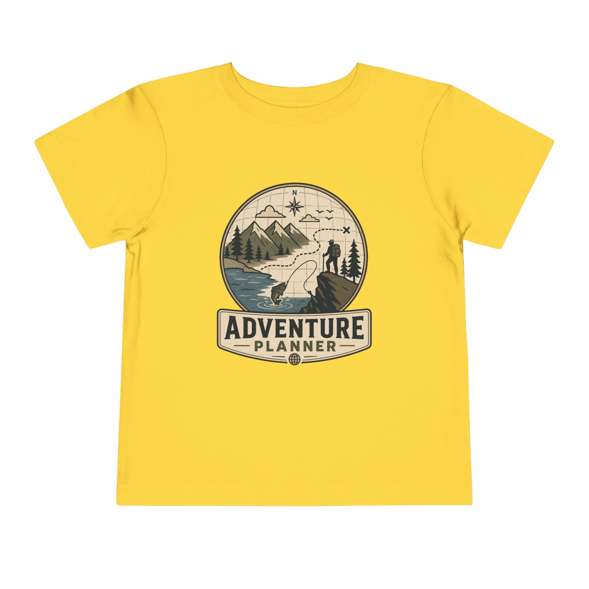 "Adventure Planner" Hiking Graphic Toddler Tee