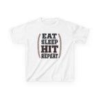 Eat Sleep Hit Repeat - Baseball tee