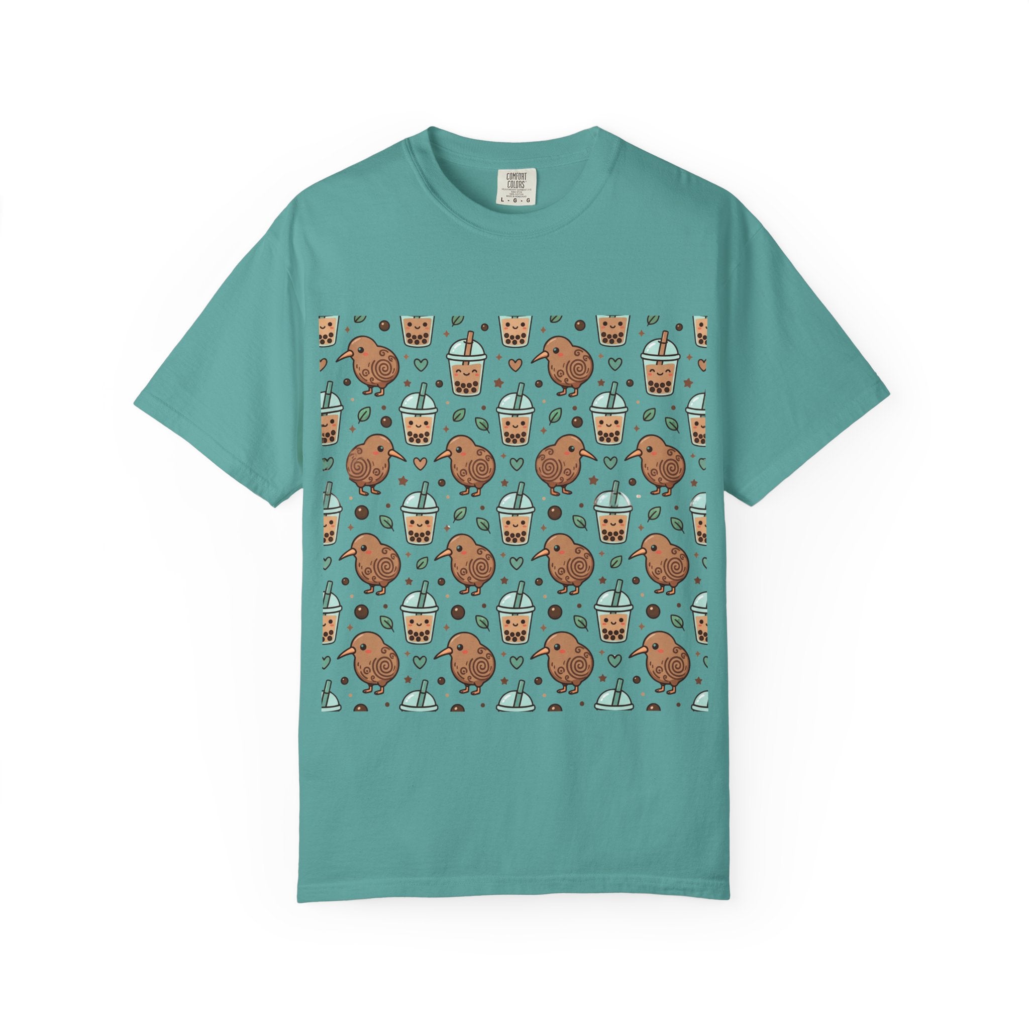 Kiwi & Boba Love + All-Over Print Tee