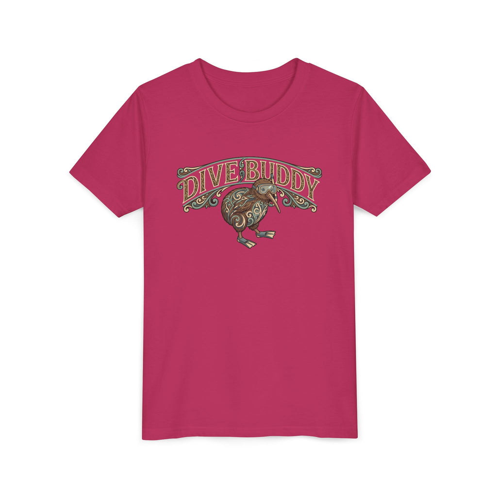 Youth Tee - "Dive Buddy" Kiwi Bird Graphic Kids T-Shirt