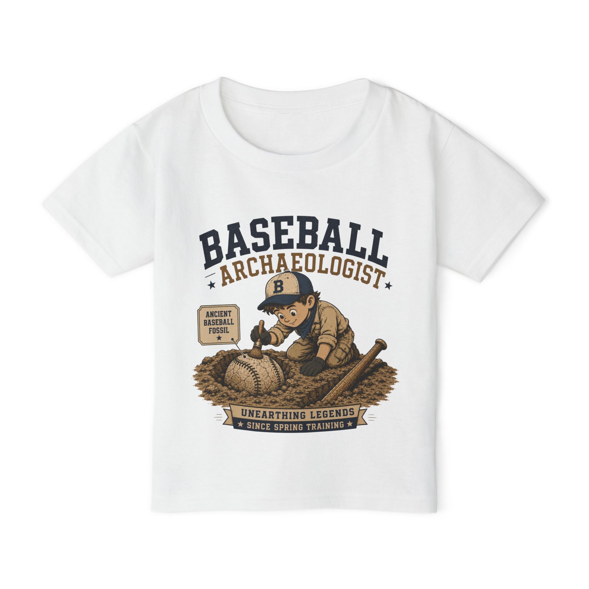 Toddler Baseball Archaeologist - Future Legend & Dirt Digger Tee